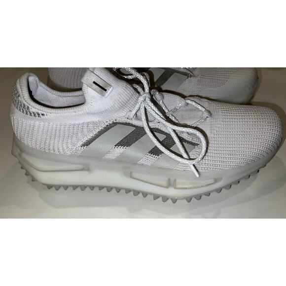 Adidas NMD S1 White Knit Sneakers Men’s Size 12 Triple White Casual Running Shoe main image 5